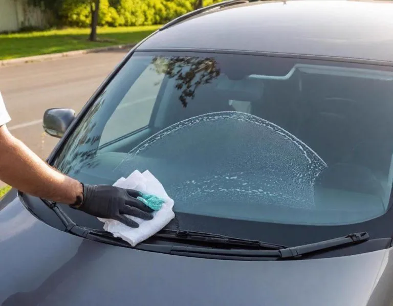 Regelmäßige Reinigung der Autoscheiben